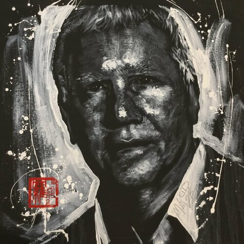 Michael Andrew Law — Untitled (Larry Gagosian) — Monochrome Canvas Paintings