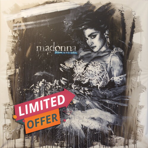 Michael Andrew Law — Untitled (Madonna Like a Virgin by Steven Meisel) — Monochrome Canvas Paintings