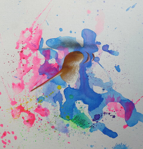 Michael Andrew Law — Lucky Cat's Cousin in Blue Gravy — Halo Paintings