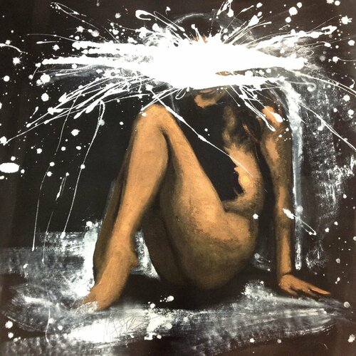 Michael Andrew Law — Untitled (Money shot) — Monochrome Canvas Paintings