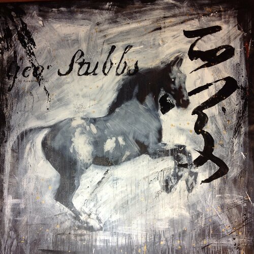 Michael Andrew Law — Untitled (Whistlejacket by George Stubbs) — Monochrome Canvas Paintings