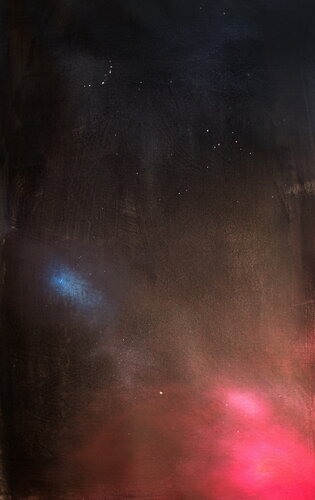 Michael Andrew Law — Small Blue Whisper, Big Pink Scream — Halo Paintings