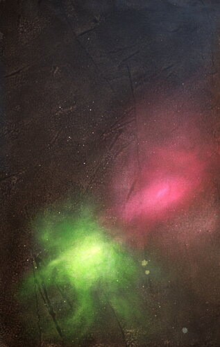 Michael Andrew Law — Christmas Poinsettia in Deep Space — Halo Paintings