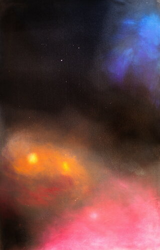 Michael Andrew Law — Four-Alarm Halo (Insurance Not Included) — Halo Paintings