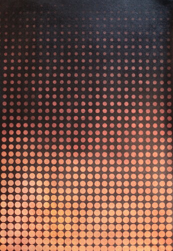 Michael Andrew Law — Untitled Ben Day Dot Abstract ( Alexander the Great ) — Abstract Art