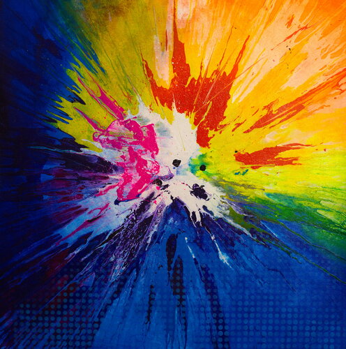Michael Andrew Law — Untitled Ben Day Dot Abstract (I see paintings everywhere. I look at stuff and it looks like painting to me.) — Abstract Art