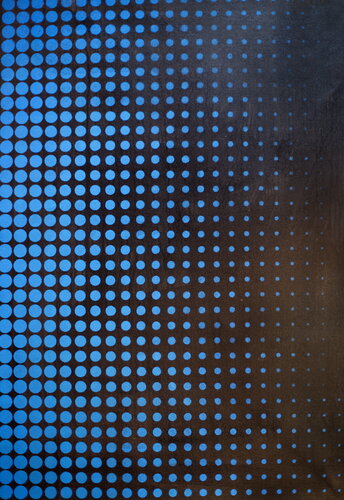 Michael Andrew Law — Untitled Ben Day Dot Abstract (The Brian Tracy in the room) — Abstract Art