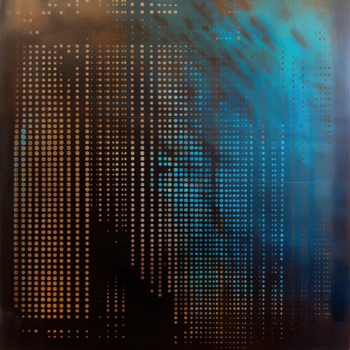 Michael Andrew Law — Untitled Ben Day Dot Abstract (The Family Stallone) — Abstract Art