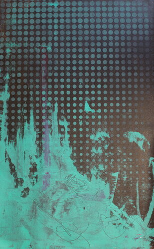 Michael Andrew Law — Untitled Ben Day Dot Abstract (You gonna be excited too And feel the heat) — Abstract Art