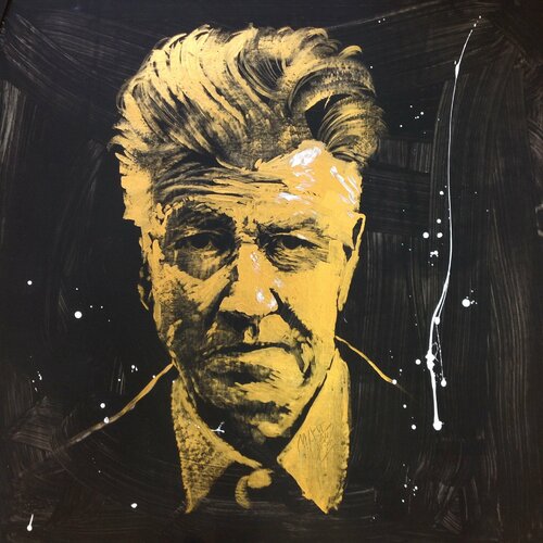 Michael Andrew Law — Untitled Gold ( David Lynch & Transcendental Meditation ) — Monochrome Canvas Paintings
