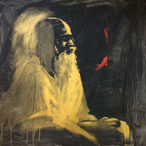 Michael Andrew Law — Untitled Gold ( Maharishi Mahesh Yogi & Transcendental Meditation ) — Monochrome Canvas Paintings