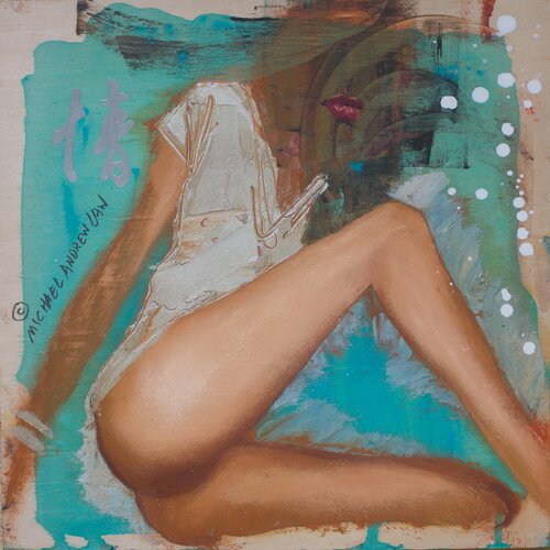 Michael Andrew Law — Untitled Wood Concept Art ( Love ) — Classical Crossover : Cute & Fine Art