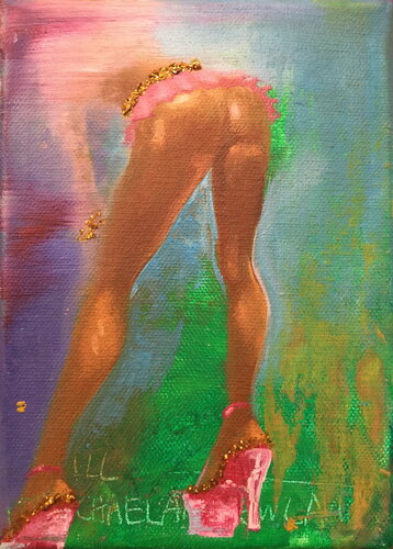 Michael Andrew Law — Untitled Wood Concept Art (Starving for Fashion) — Classical Crossover : Cute & Fine Art