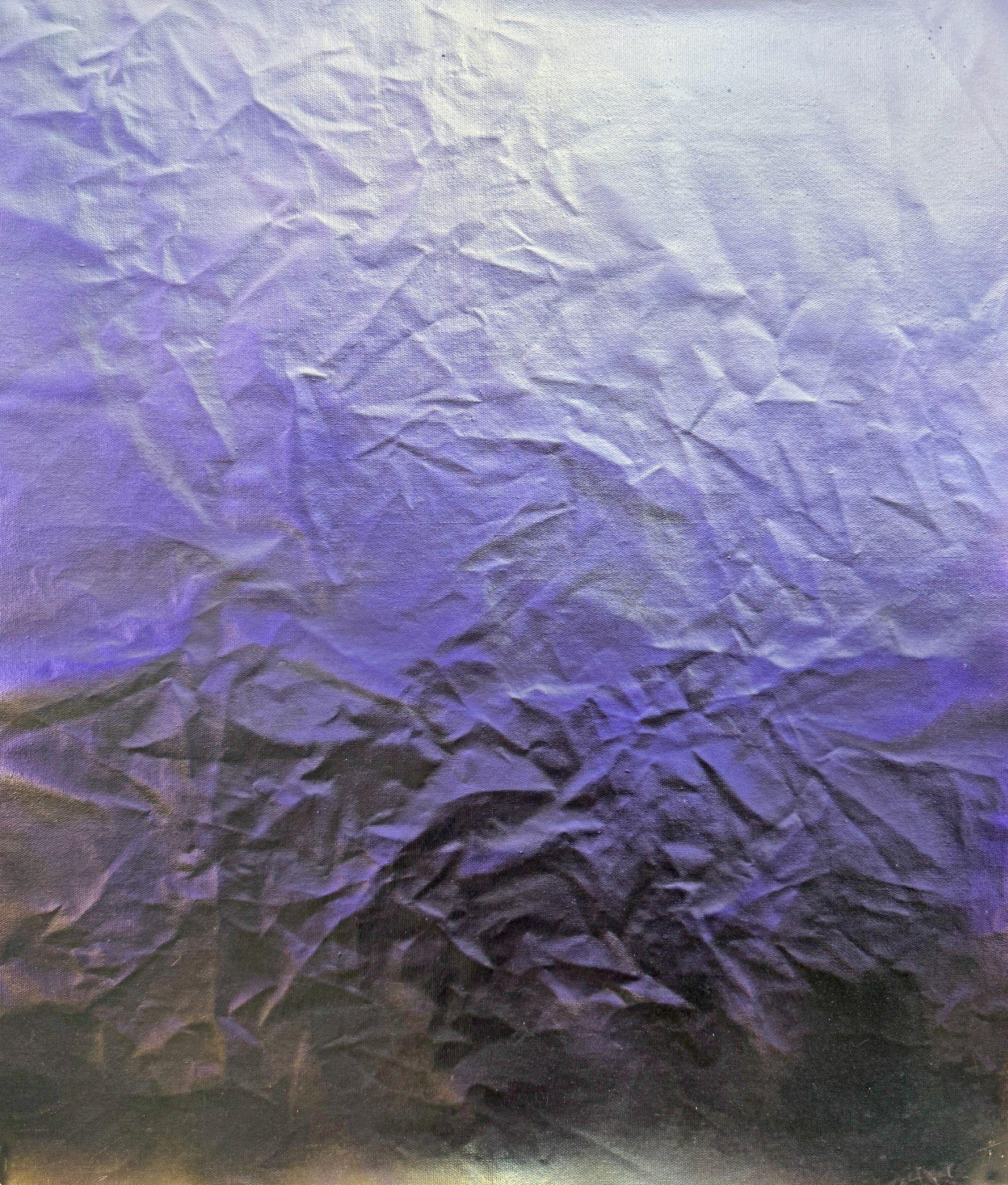 Michael Andrew Law — Silver Dusk on Violet Depth — ChiaroFabric (When Chiaroscuro Sleeps in Fabric) 光影織語