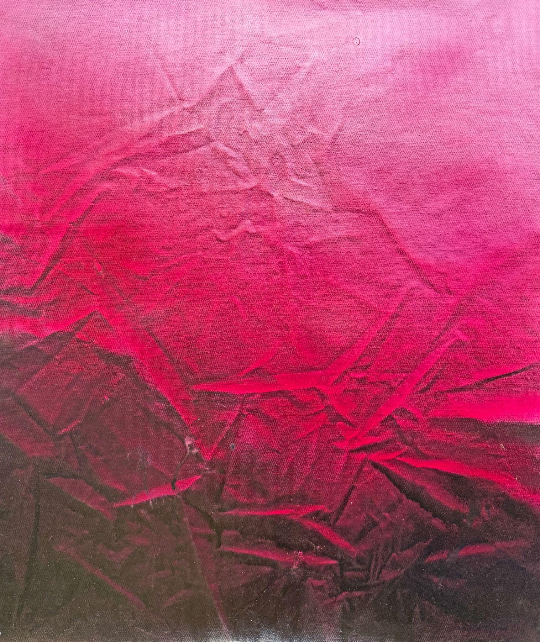 Michael Andrew Law — Magenta Cascade from Pale Dawn — ChiaroFabric (When Chiaroscuro Sleeps in Fabric) 光影織語