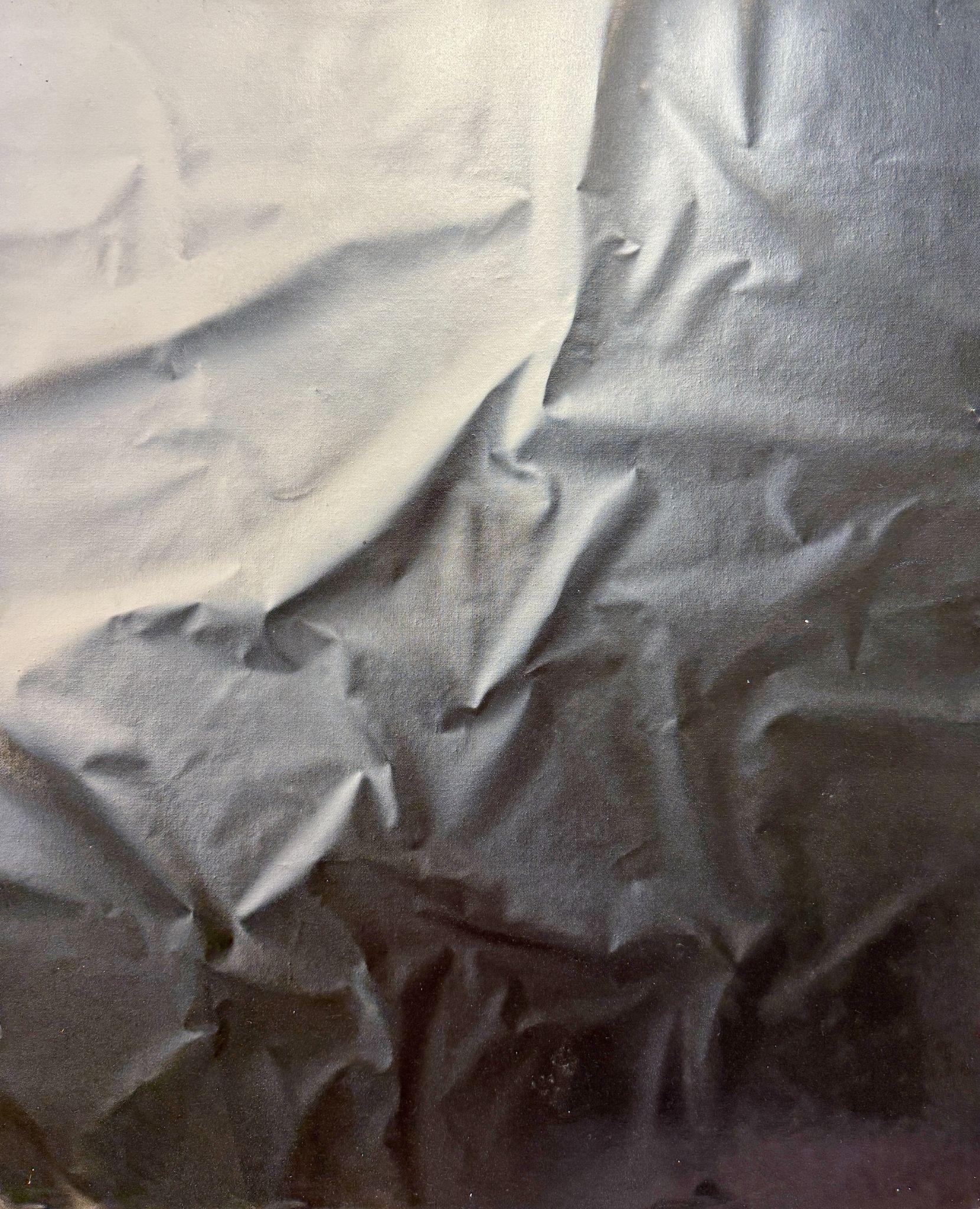 Michael Andrew Law — Graphite Hymn Without Hue — ChiaroFabric (When Chiaroscuro Sleeps in Fabric) 光影織語