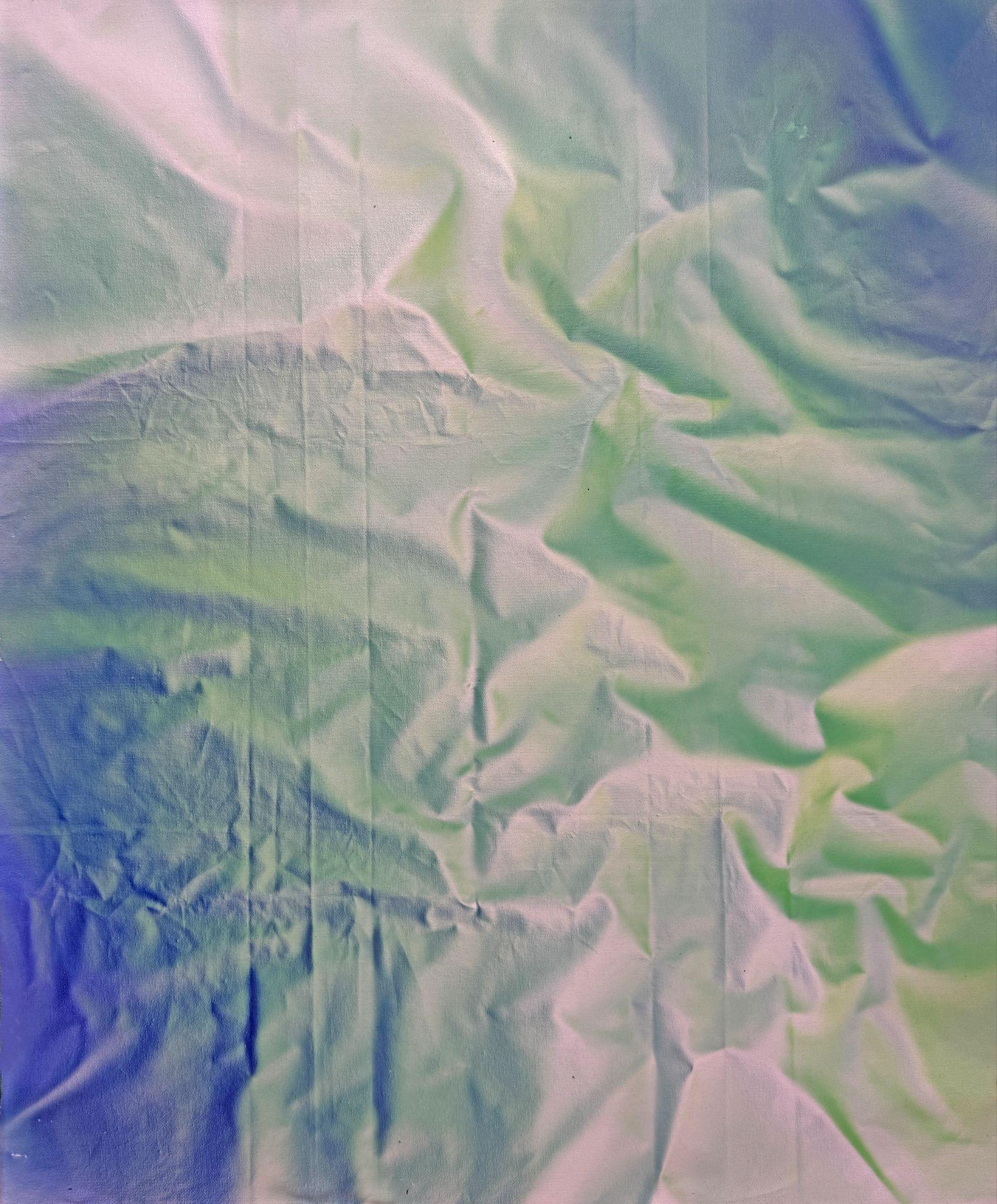 Michael Andrew Law — Lime Pearl in Indigo Shade — ChiaroFabric (When Chiaroscuro Sleeps in Fabric) 光影織語