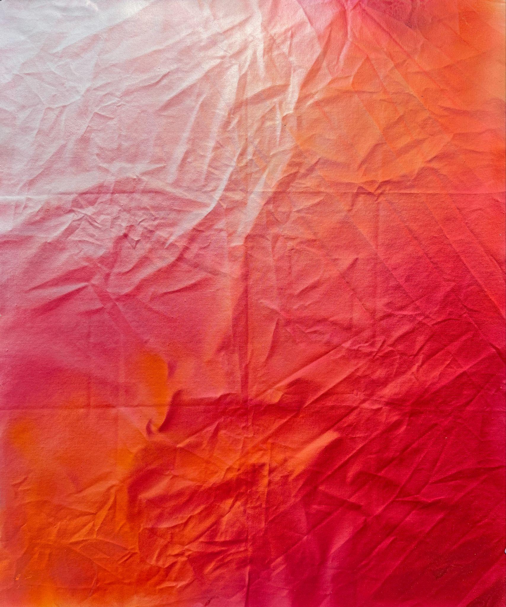 Michael Andrew Law — Pale Rose into Crimson Fire — ChiaroFabric (When Chiaroscuro Sleeps in Fabric) 光影織語