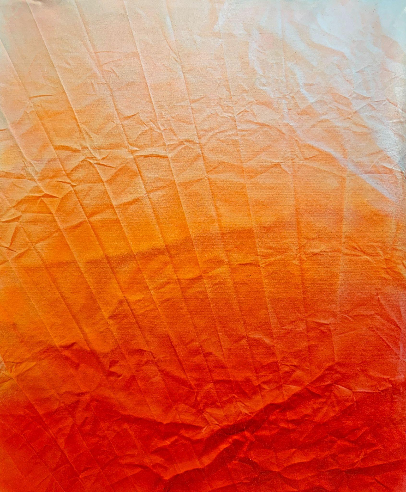 Michael Andrew Law — Tangerine Ribs Rising from Shadow — ChiaroFabric (When Chiaroscuro Sleeps in Fabric) 光影織語