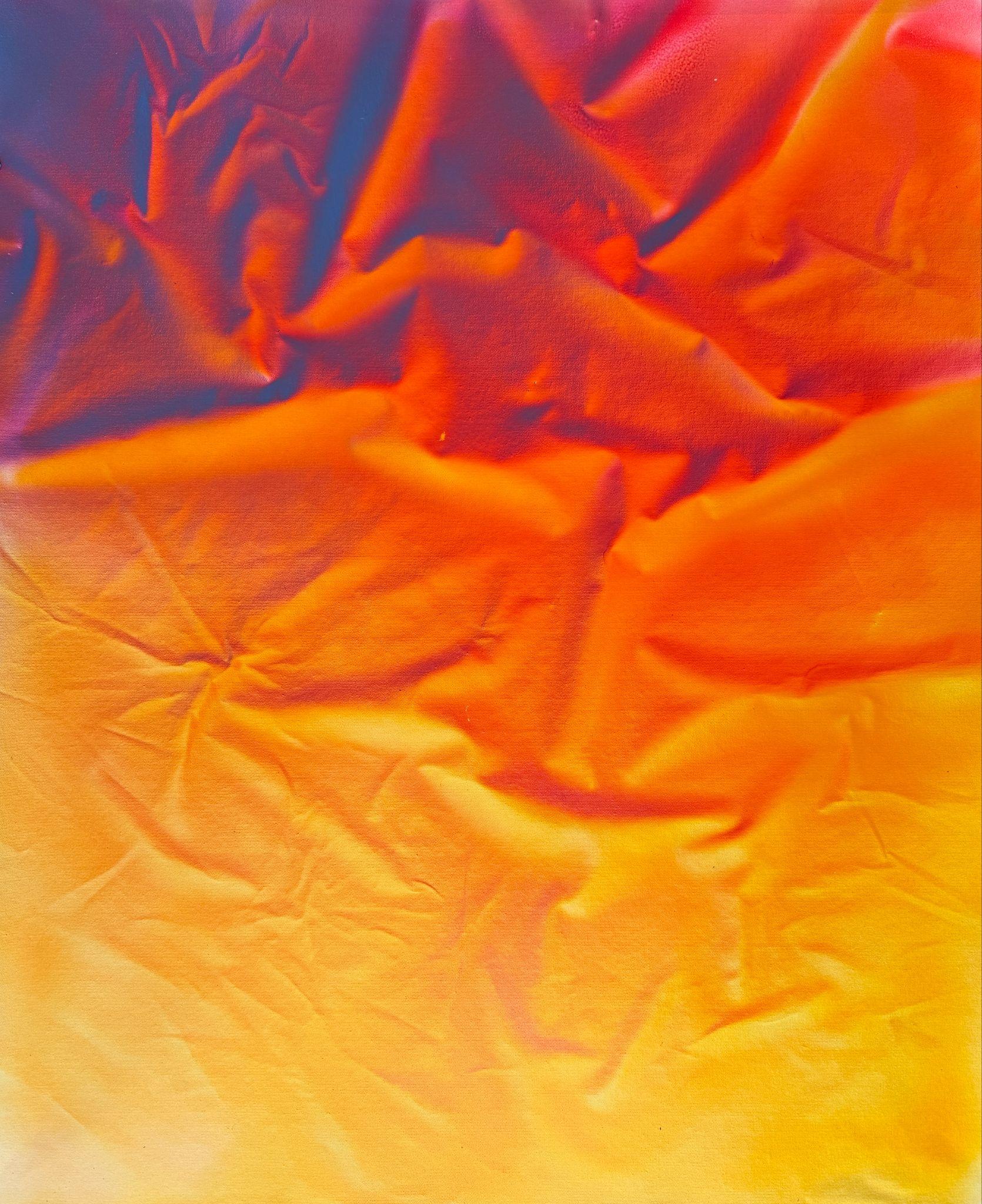 Michael Andrew Law — Violet Canopy, Golden Floor — ChiaroFabric (When Chiaroscuro Sleeps in Fabric) 光影織語