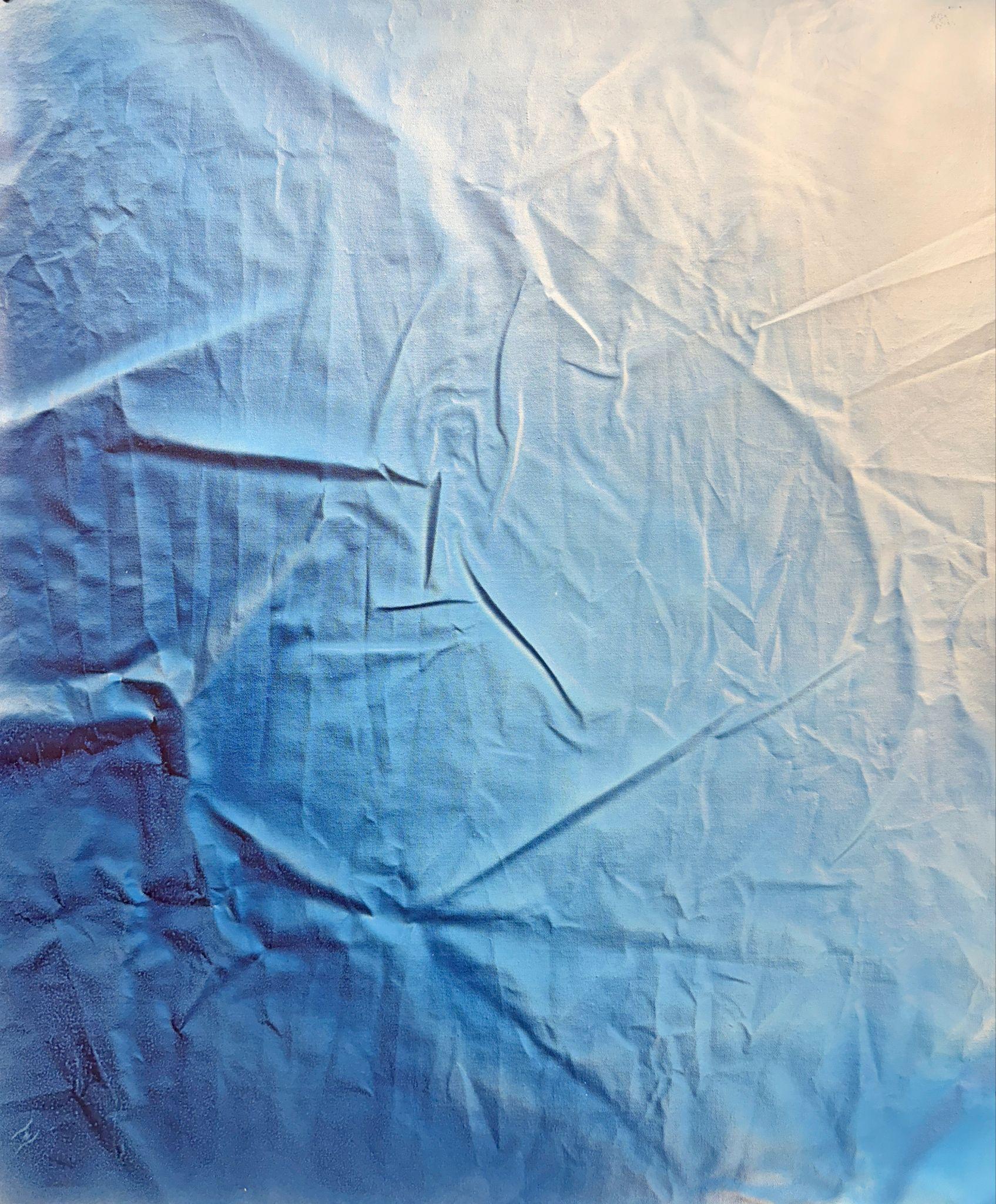Michael Andrew Law — Navy Abyss to Sky's Pale Edge — ChiaroFabric (When Chiaroscuro Sleeps in Fabric) 光影織語