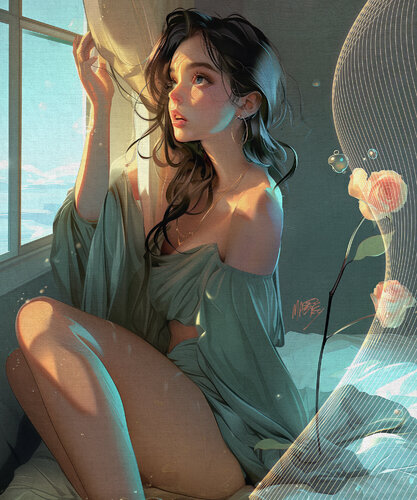 Michael Andrew Law — Whispers of the Unseen — Digital Paintings Giclée Print on Canvas