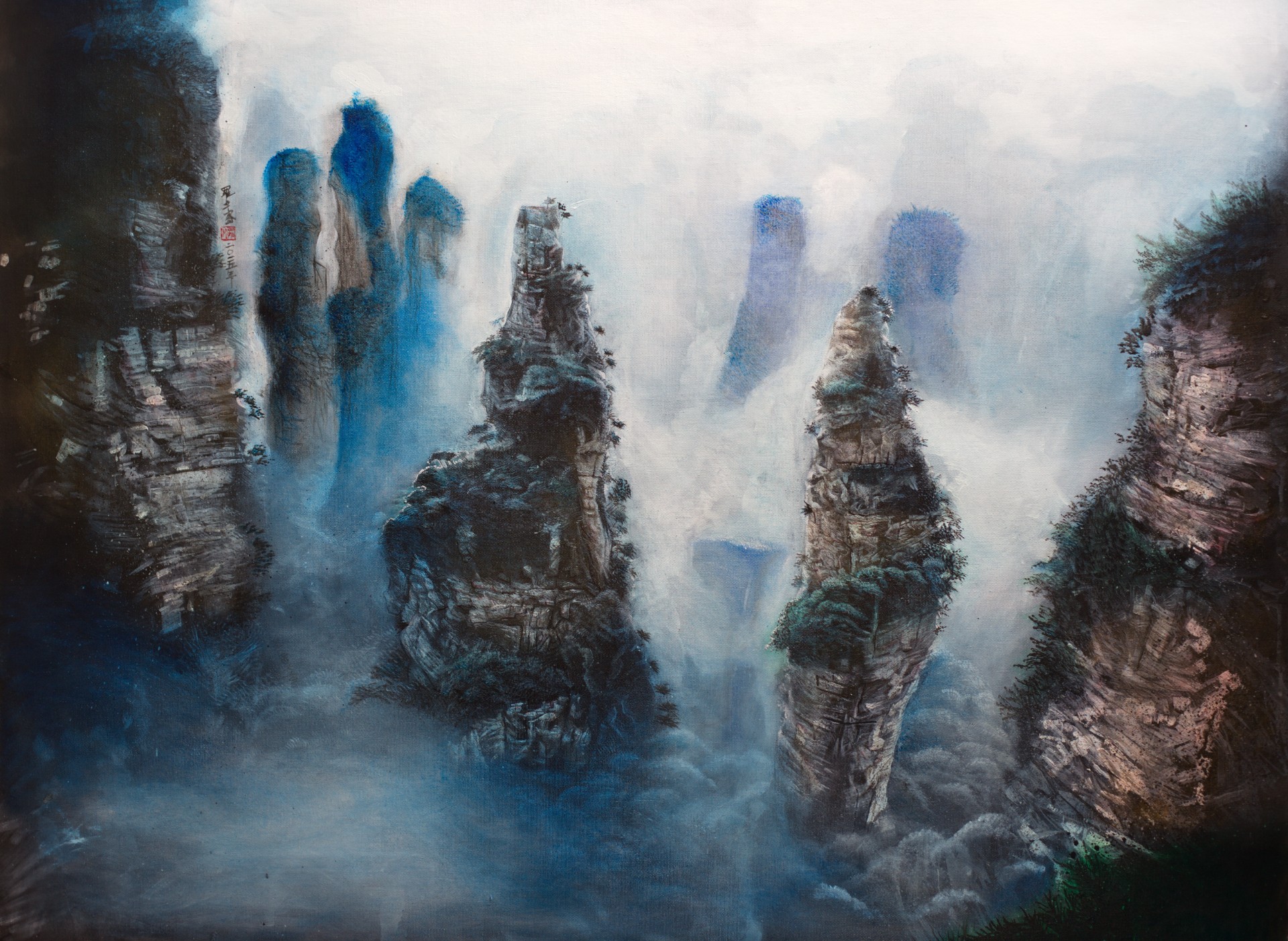 Michael Andrew Law — Zhangjiajie landscape (張家界) — Landscape Paintings